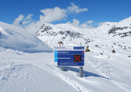 CPS für Pistenleitsystem im Skigebiet Galtür
