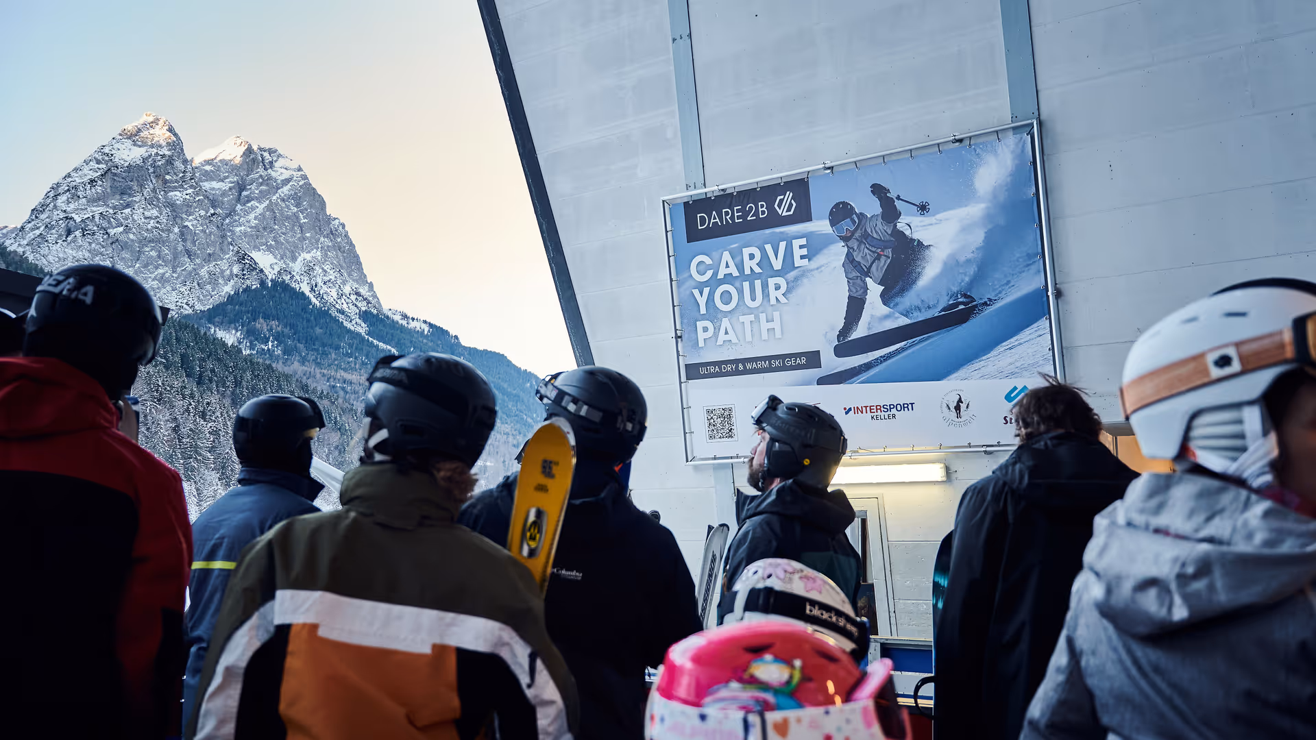 Dare2b featured near the Alpspitzbahn cable car in Garmisch-Partenkirchen