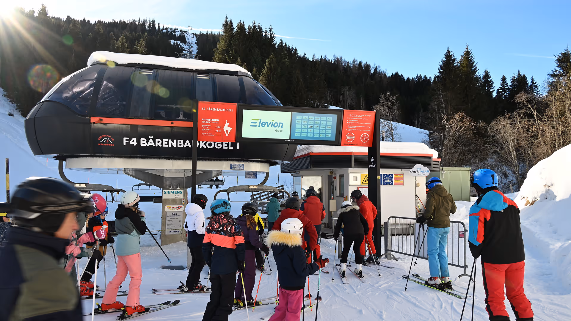 Elevion is featured in a spot on out-of-home digital signage systems in Kitzbühel