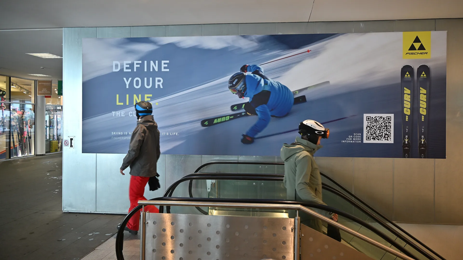 Indoor Impact Fischer in einer Bergstation am Ski Arlberg, St. Anton