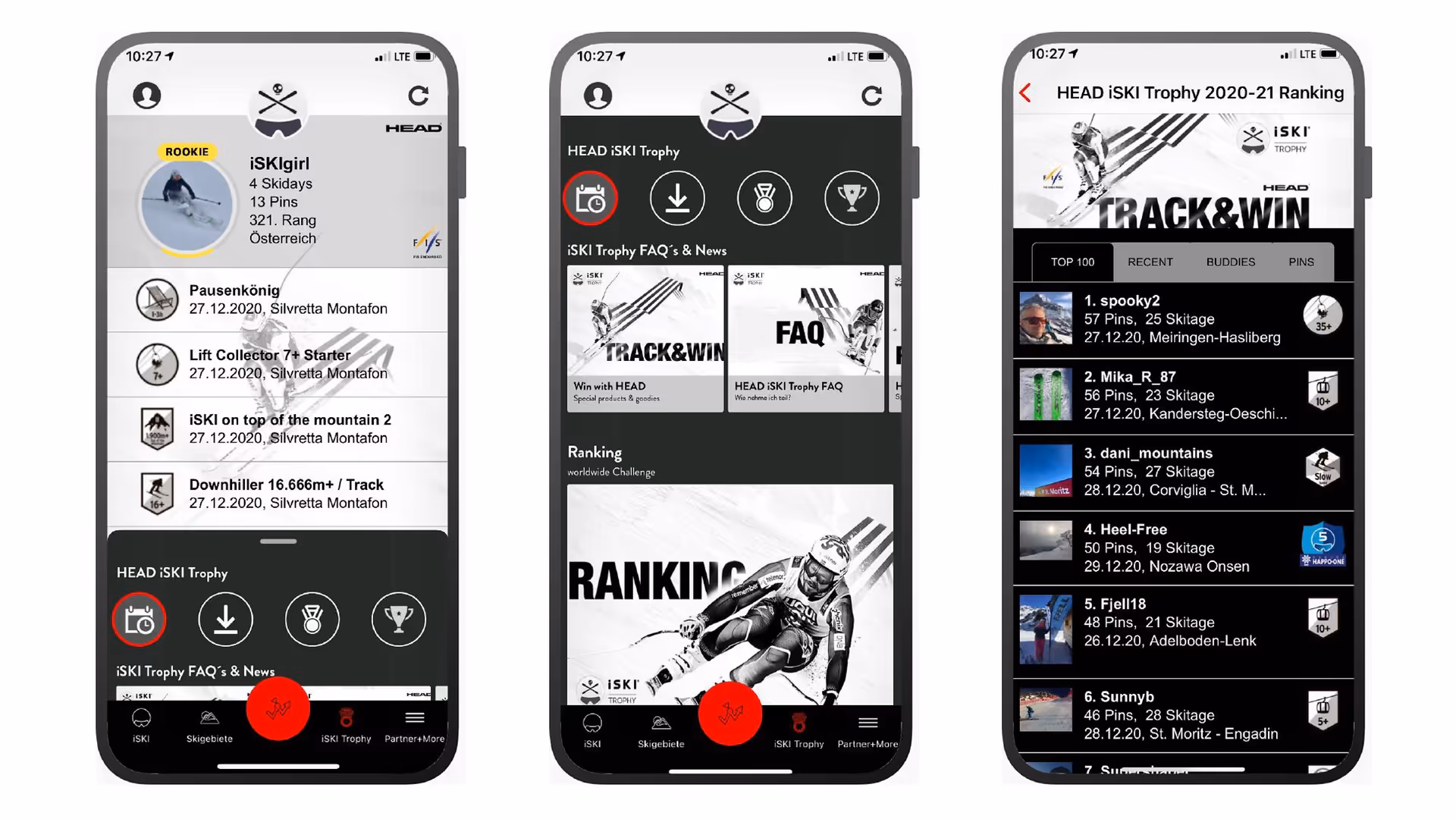 iSKi App - iSKI Trophy, die virtuellen Skitage-Challenge