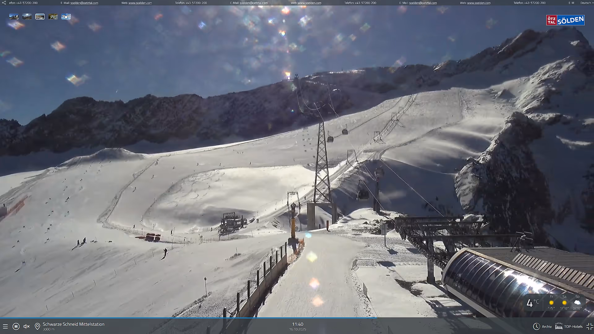 Rettenbachferner im Skigebiet Sölden