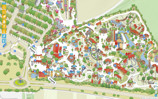 Leisuremap von einem Familypark