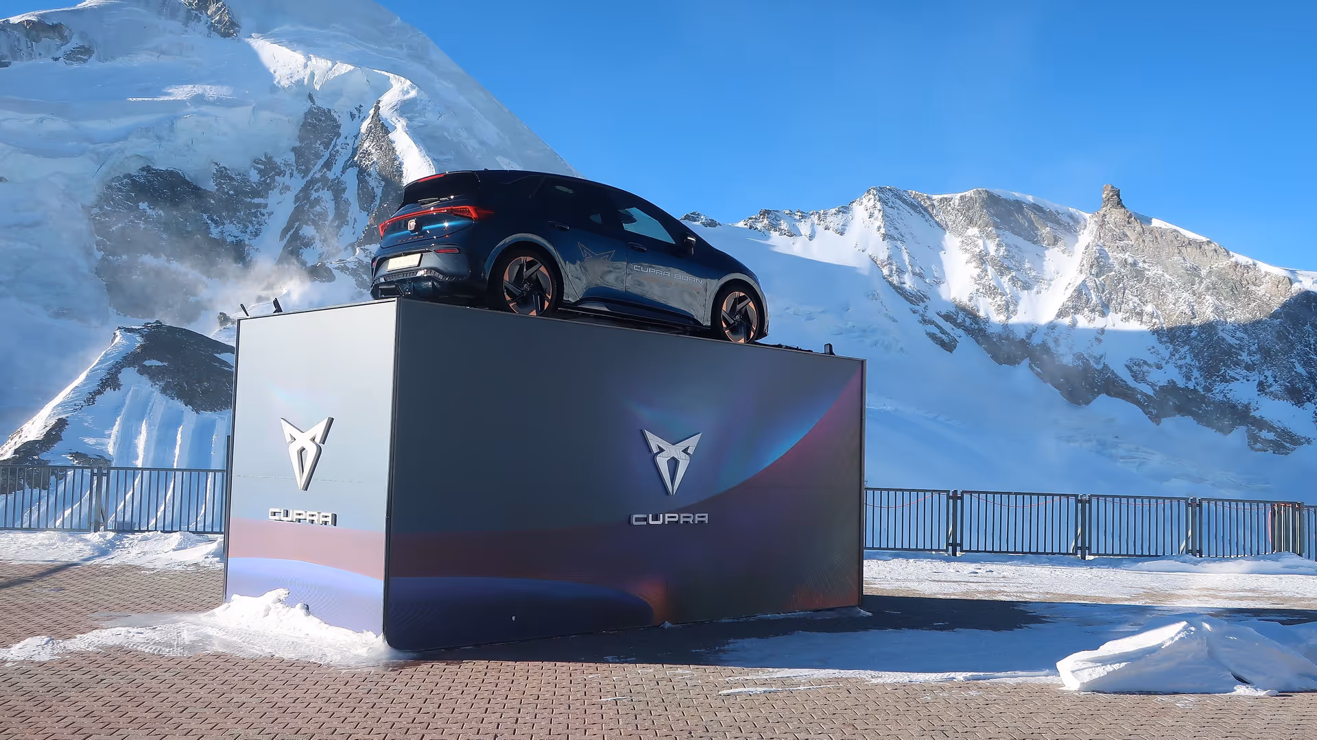 Special Cupra project with vehicle placement in a Swiss ski resort